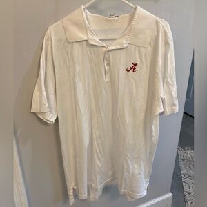 Peter Millar White Cotton Polo Golf Shirt Alabama Men’s size XXL